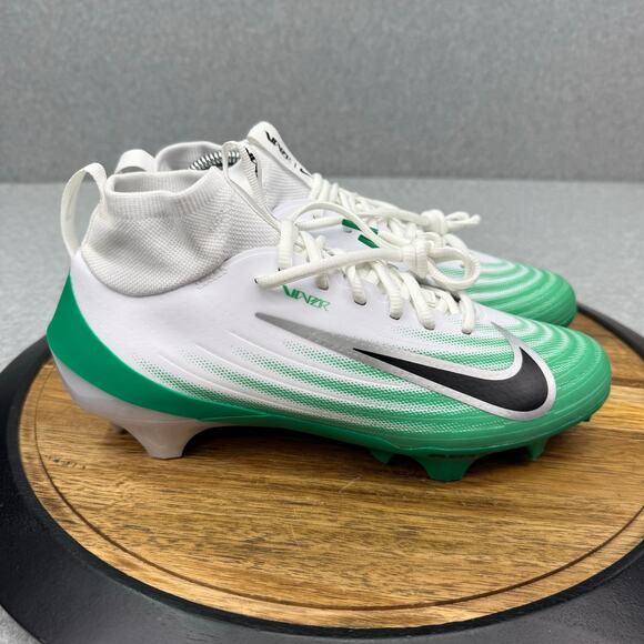 Nike Air Zoom Vapor Pro 1 Men's Size 8 Football Cleats Green White Team - Picture 1 of 6